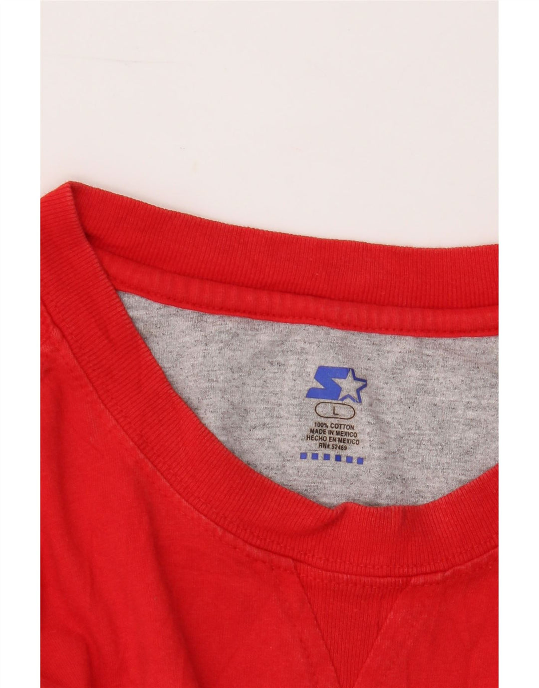 STARTER Mens T-Shirt Top Large Red Cotton Vintage Starter and Second-Hand Starter from Messina Hembry 