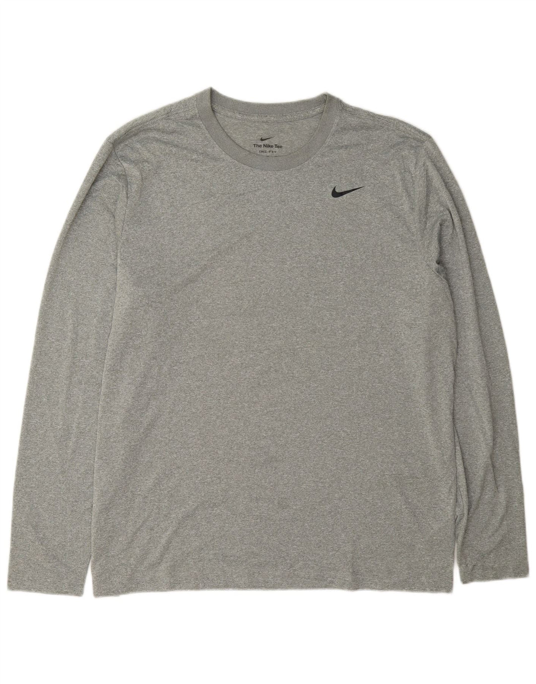 Nike Mens Dri Fit Top Manga Longa XL Cinza Poliéster Flecked