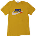 Camiseta Nike masculina gráfica top pequeno algodão amarelo