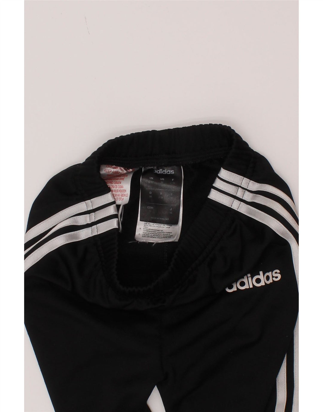 Adidas meninos calças de treino joggers 2-3 anos preto poliéster