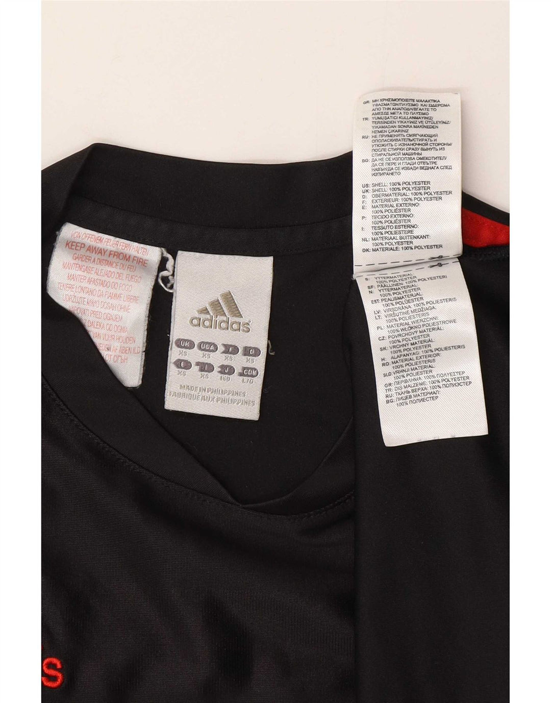 Adidas Mens Camiseta Top XS Poliéster Preto