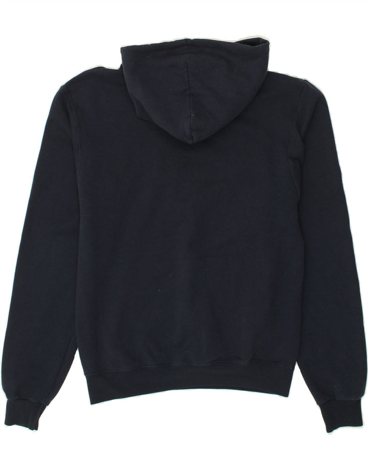 CHAMPION Mens Graphic Hoodie Jumper Small Black Cotton Vintage Champion and Second-Hand Champion from Messina Hembry 