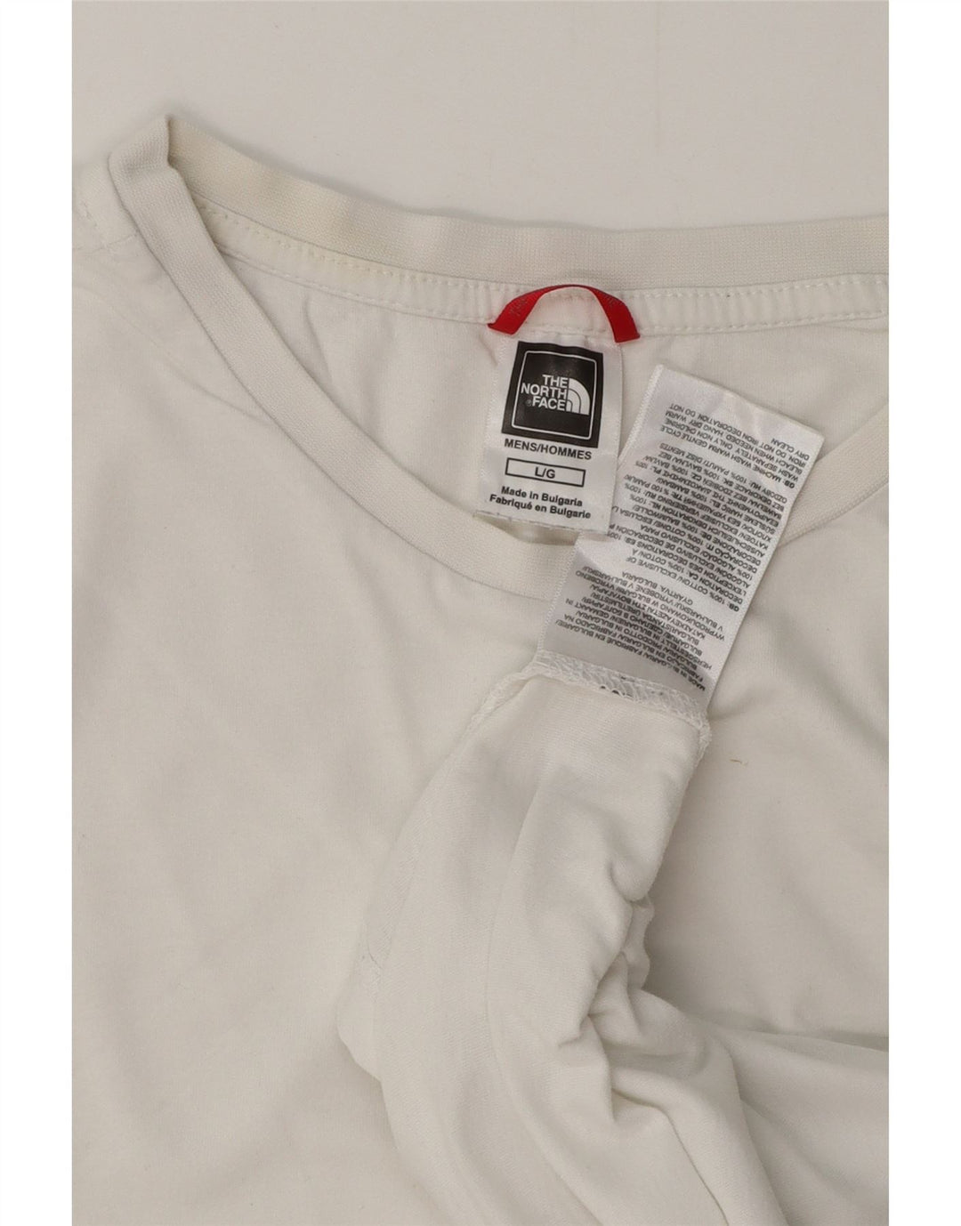 Camiseta masculina THE NORTH FACE top grande de algodão branco