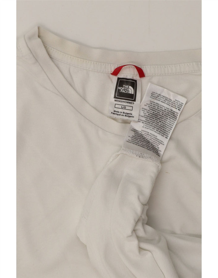 Camiseta masculina THE NORTH FACE top grande de algodão branco