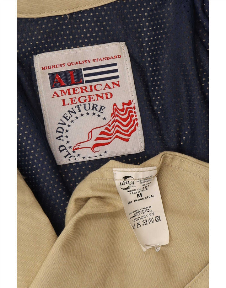 Jaqueta utilitária masculina American Legend UK 38 algodão bege médio