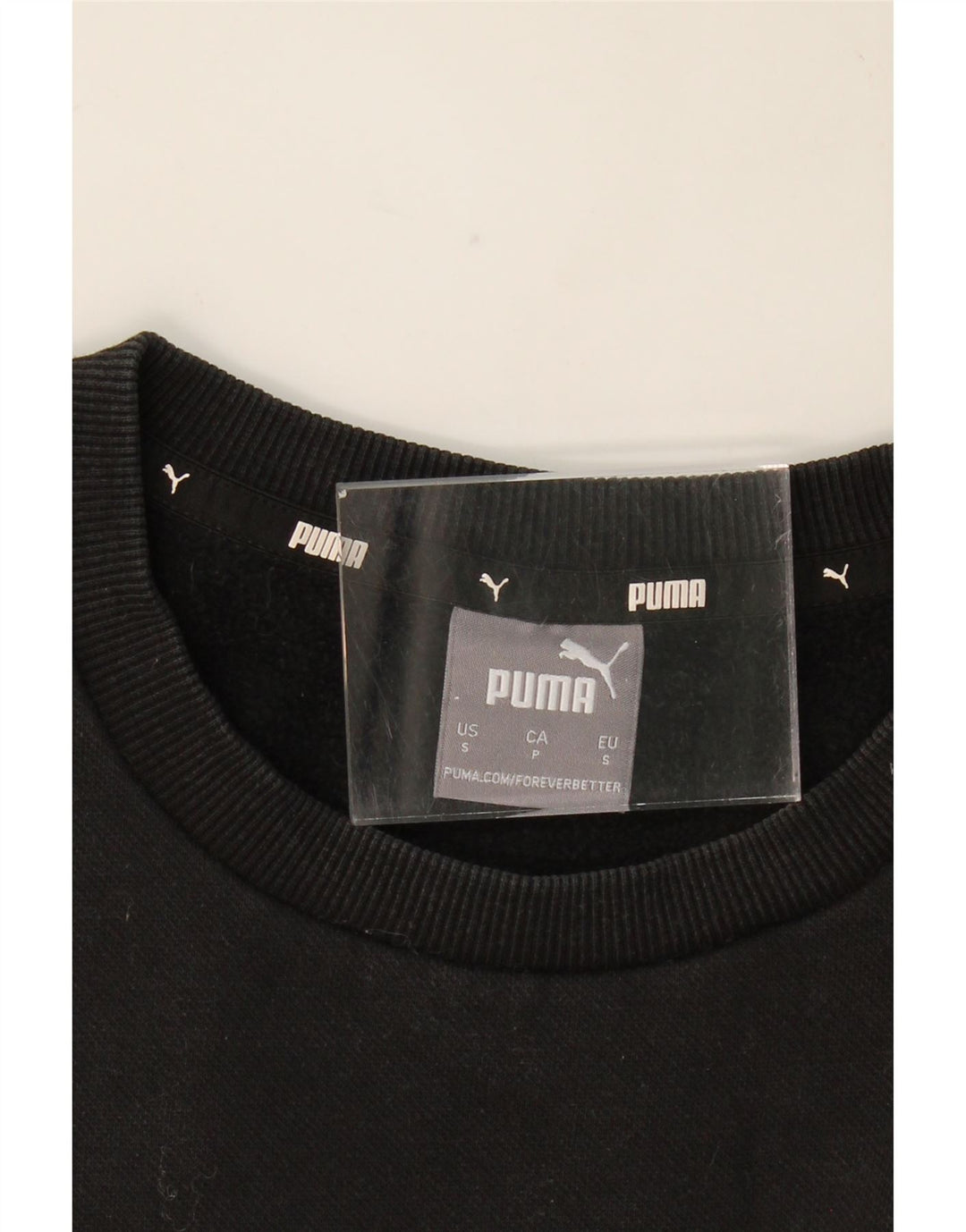 PUMA Mens Moletom Jumper Pequeno Preto