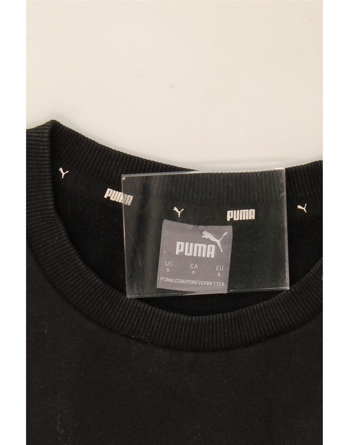 PUMA Mens Moletom Jumper Pequeno Preto