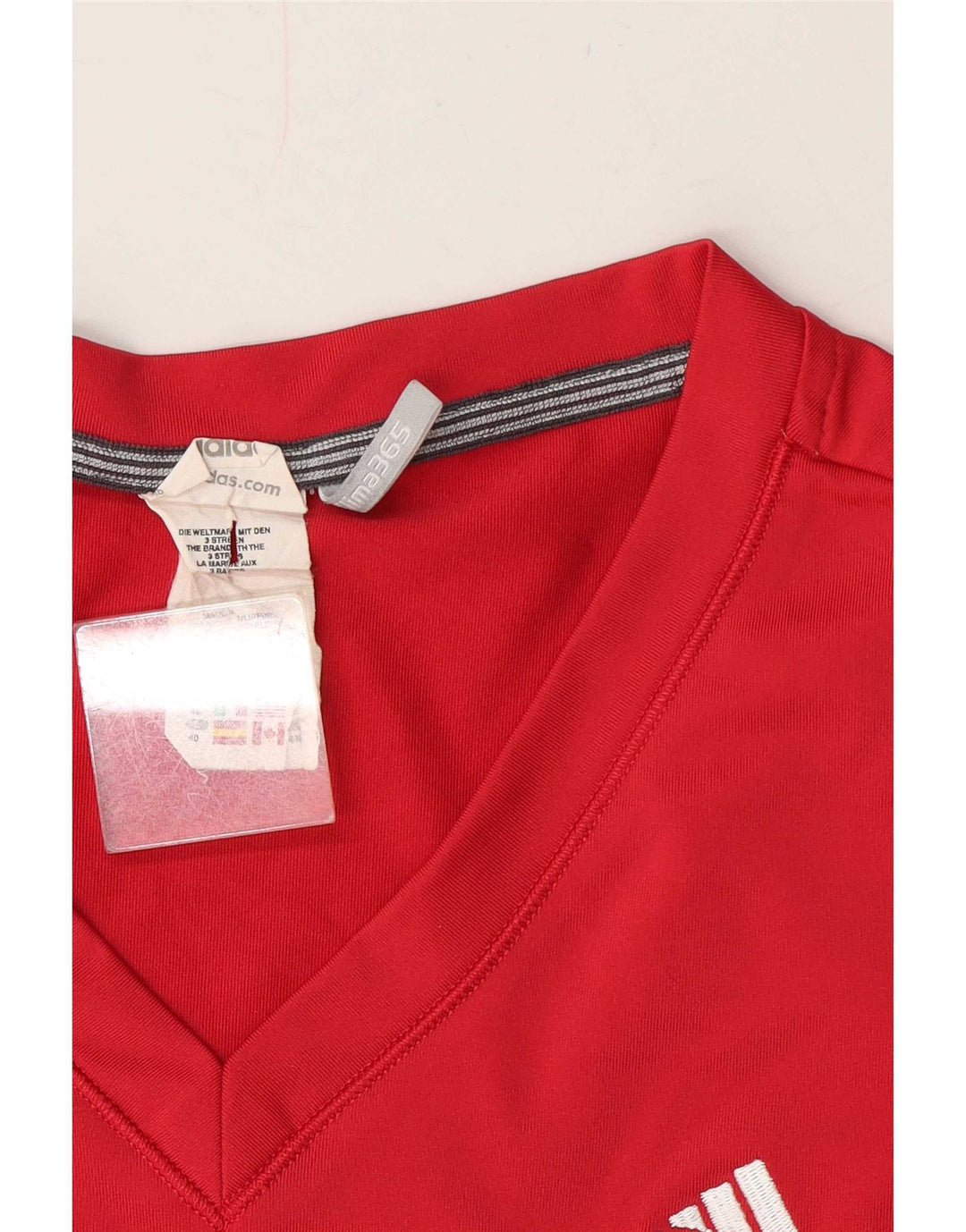 Adidas Womens Clima 365 T-Shirt Top UK 14 Medium Red Poliéster