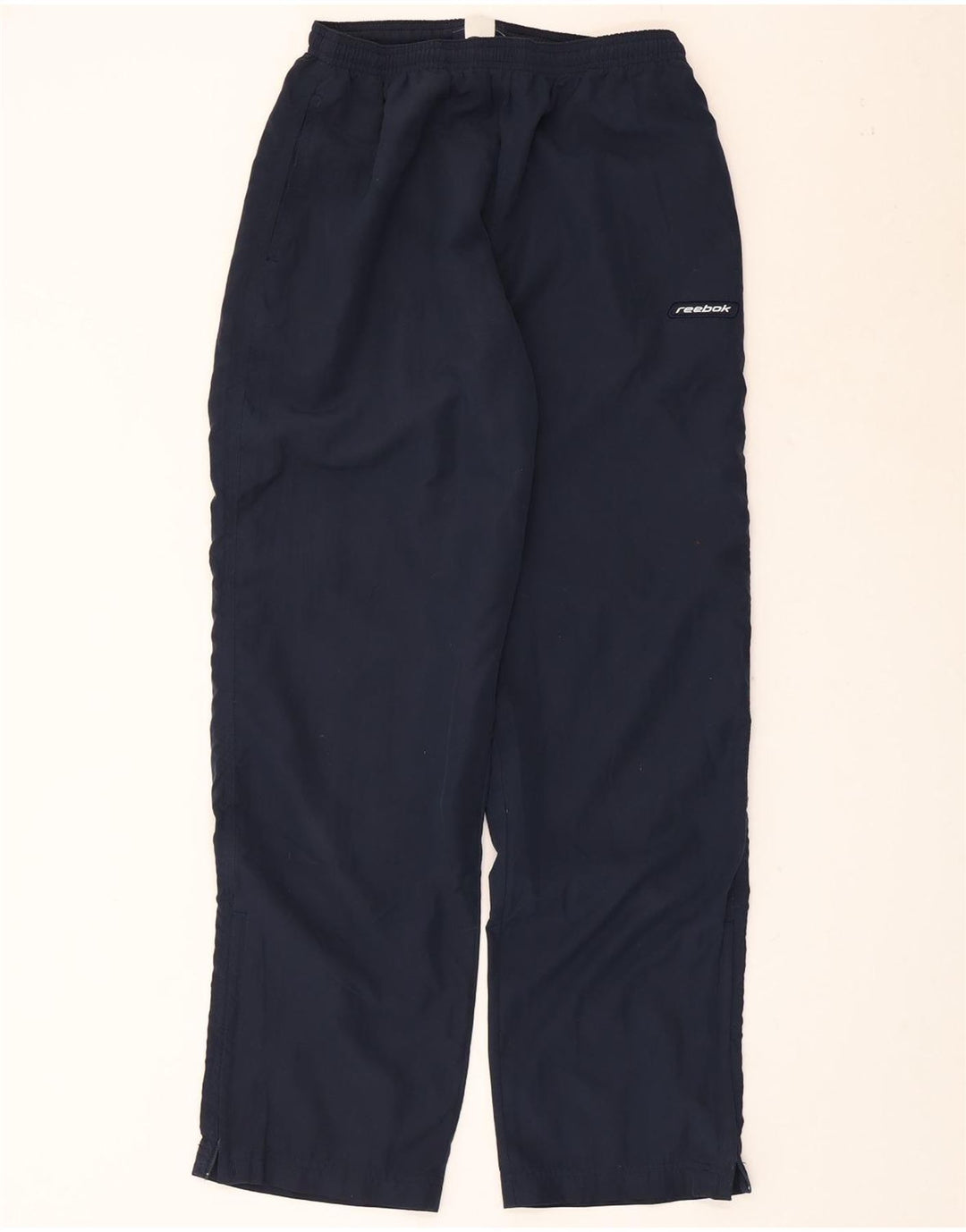 Calça de treino feminina Reebok UK 12 poliéster azul marinho médio
