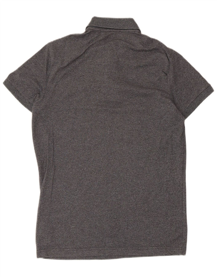 Camisa polo masculina Hollister pequena algodão cinza