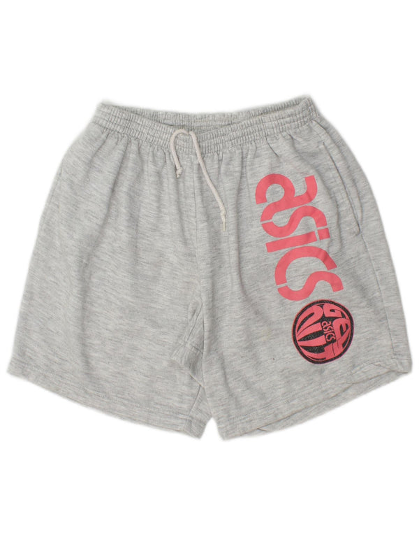 Asics Mens Graphic Sport Shorts Pequeno Poliéster Cinza