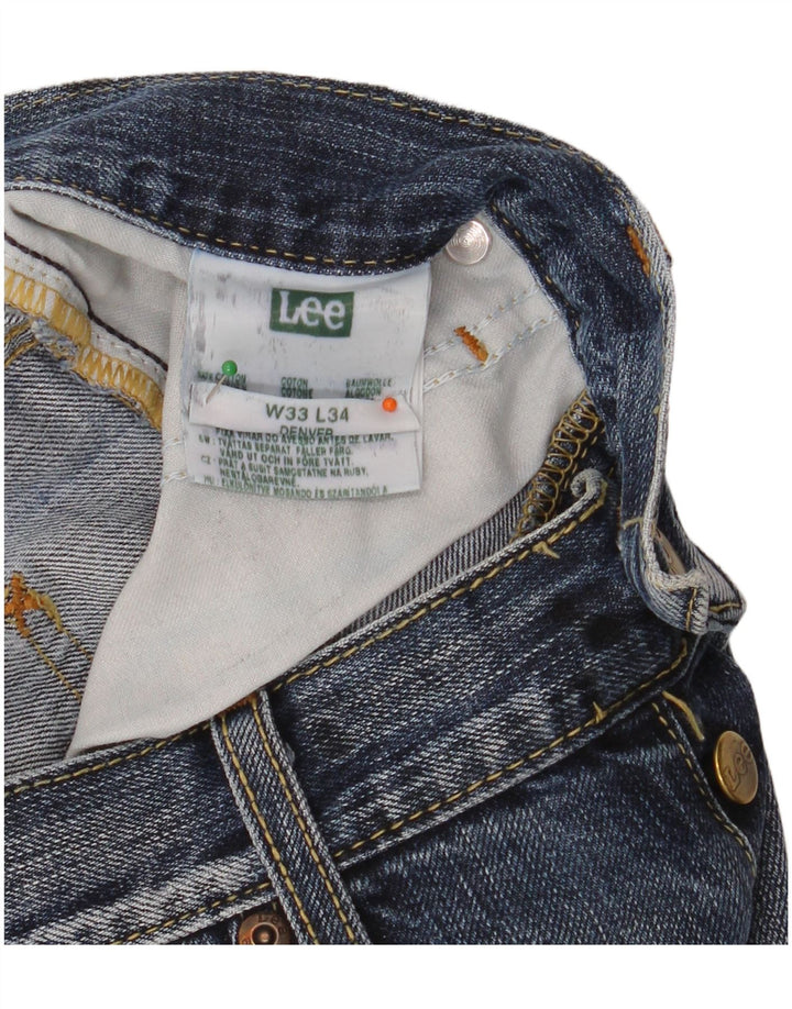 LEE Masculino Denver Bootcut Jeans W33 L34 Azul Algodão