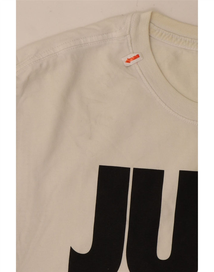 NIKE Mens Graphic T-Shirt Top Medium White Cotton Vintage Nike and Second-Hand Nike from Messina Hembry 
