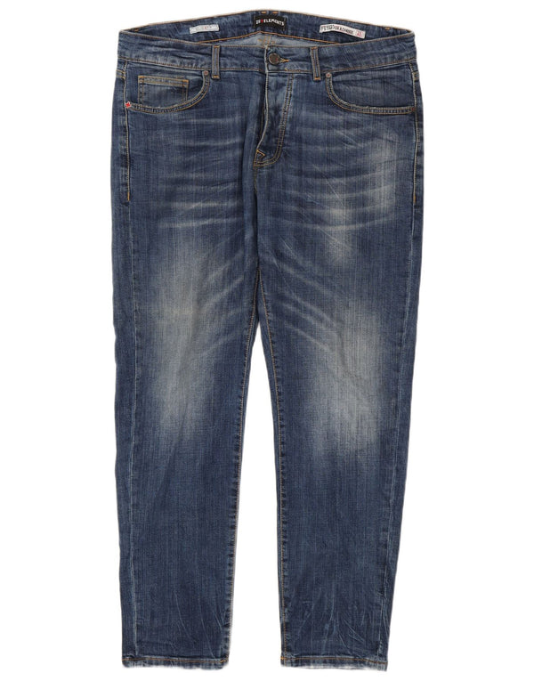 Zu Elements Mens Slim Jeans W40 L30 Azul Algodão