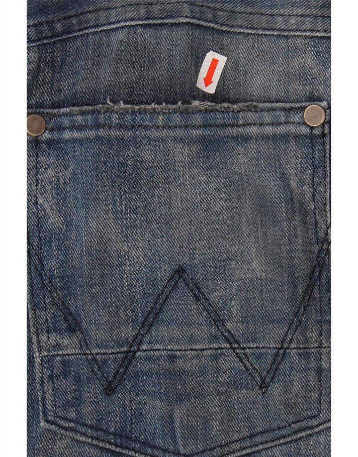 WRANGLER Masculino Ace Straight Jeans W33 L28 Azul Algodão