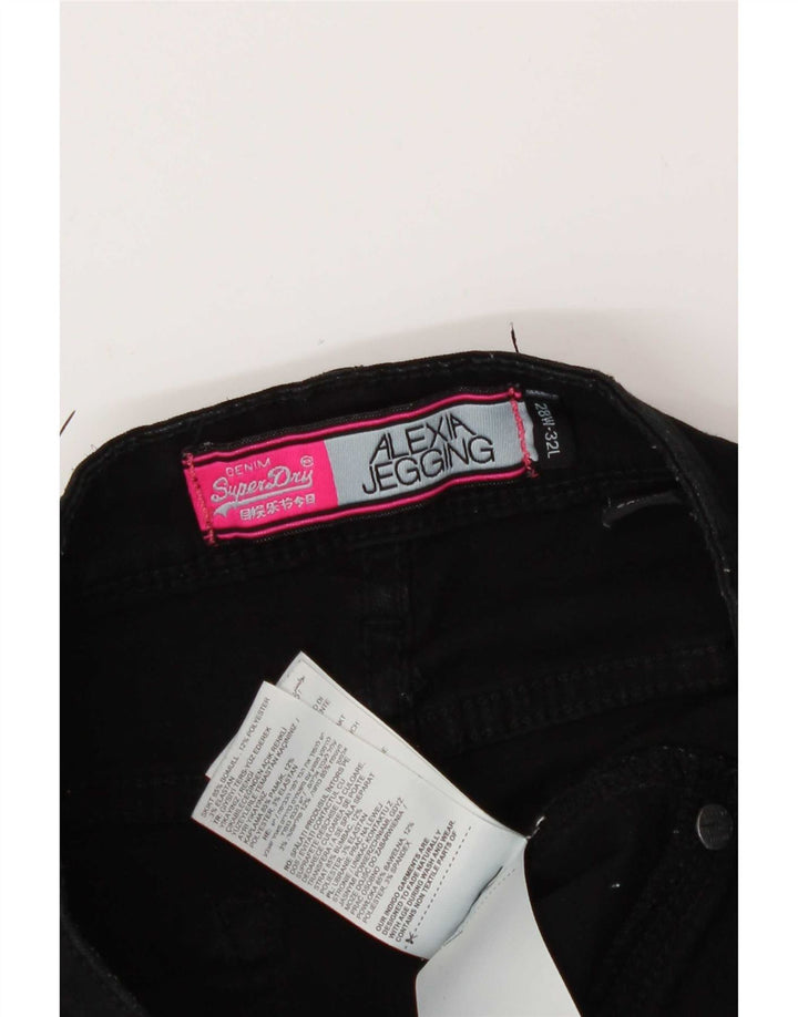 Jeans feminino Superdry Alexia Jegging W28 L32 algodão preto