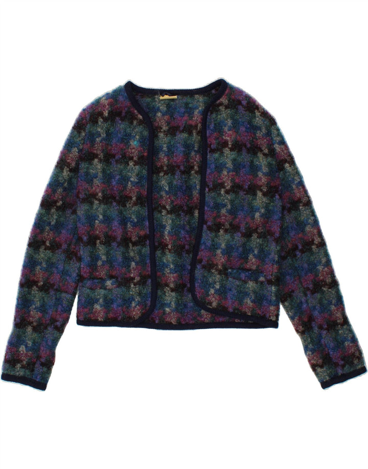 BAFFO Womens Crop Fleece Jacket EU 38 Medium Multicoloured Striped Vintage Baffo and Second-Hand Baffo from Messina Hembry 