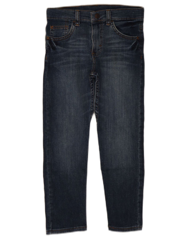 Wrangler Boys Straight Jeans 5-6 Anos W22 L19 Azul Algodão