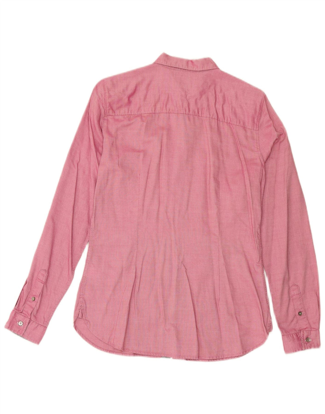 Camisa justa feminina TOMMY HILFIGER EUA 8 algodão rosa médio