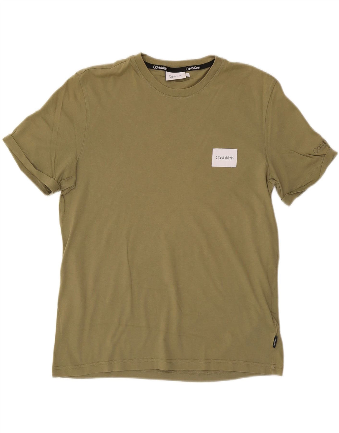 Camiseta masculina CALVIN KLEIN grande algodão verde
