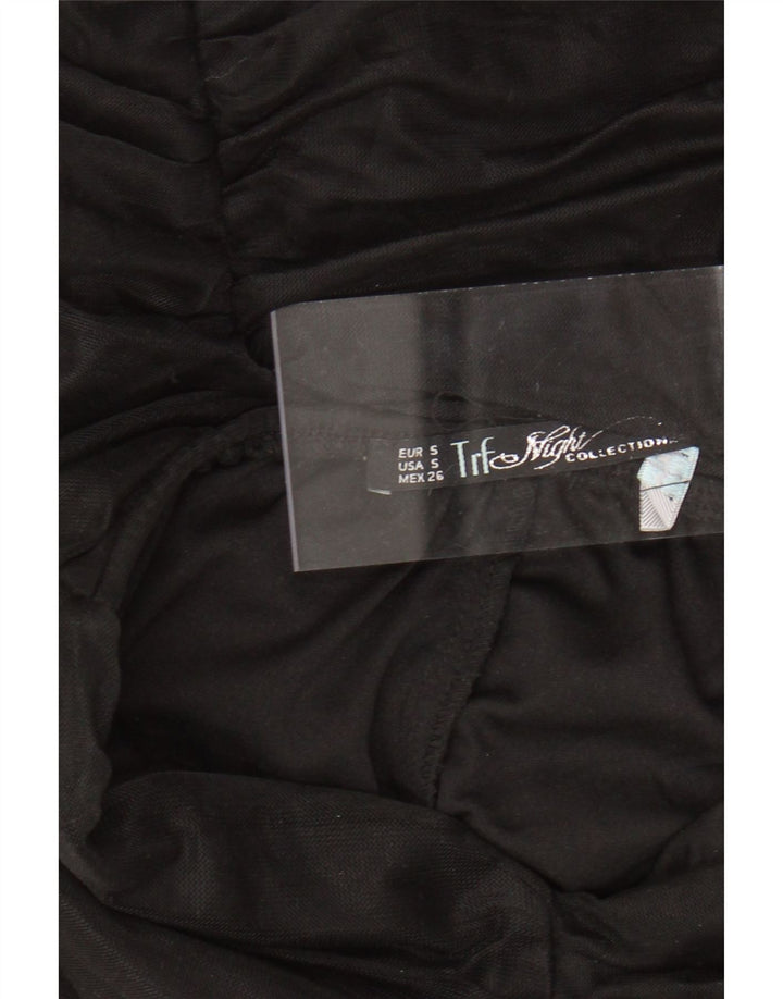 Vestido bodycon feminino sem alças ZARA Reino Unido 8 pequeno preto
