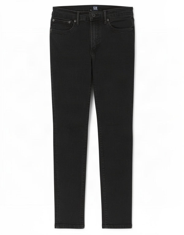 Gap Jeans Slim Feminino W30 L32 Algodão Preto