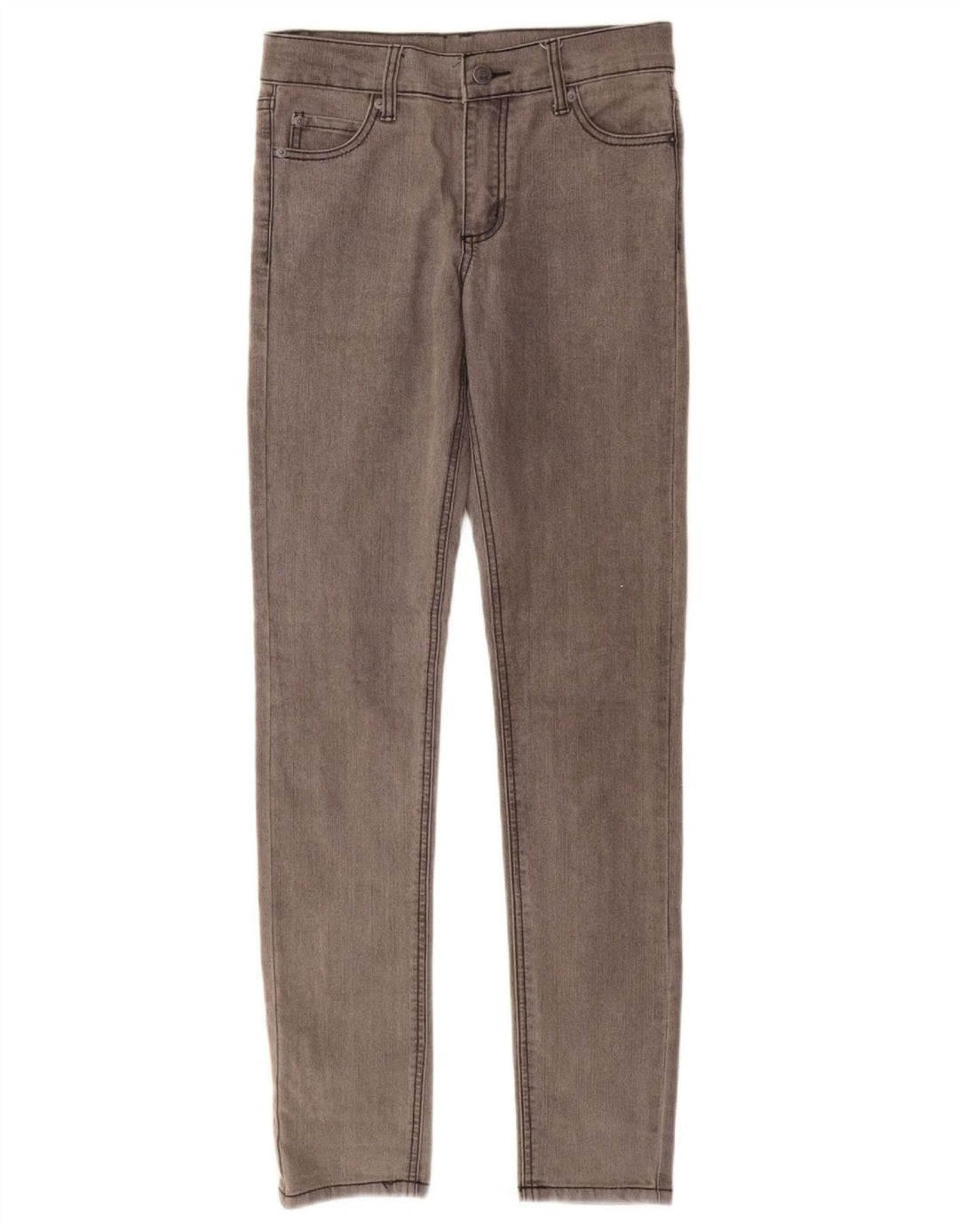 CHEAP MONDAY Jeans skinny feminino W27 L32 algodão cinza