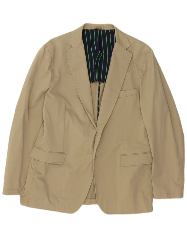 Jaqueta Blazer Masculina Gant com 2 Botões IT 54 2XL Algodão Bege