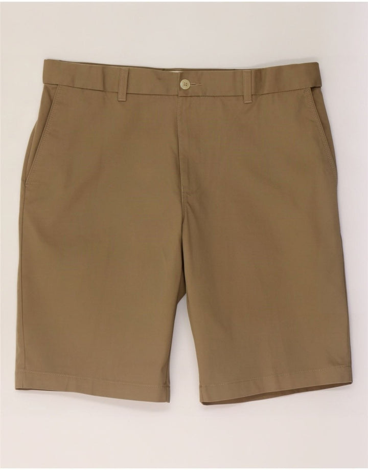 Shorts Chino Masculino Marks & Spencer Grande W34 Poliéster Bege