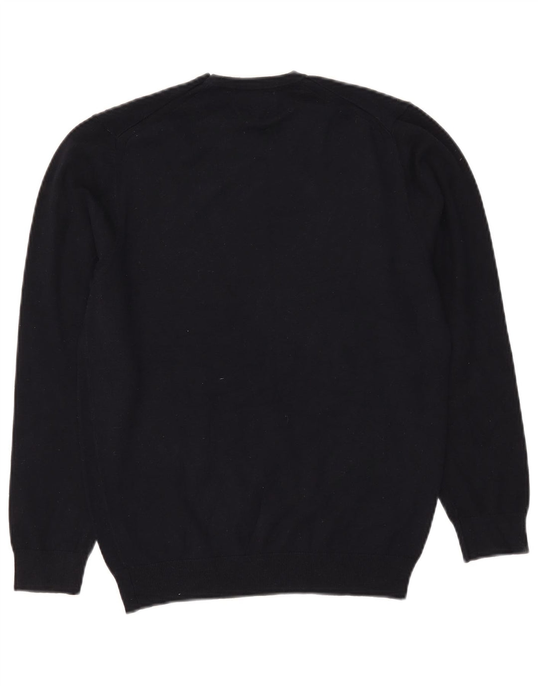 Zara Suéter masculino com gola redonda pequeno azul marinho