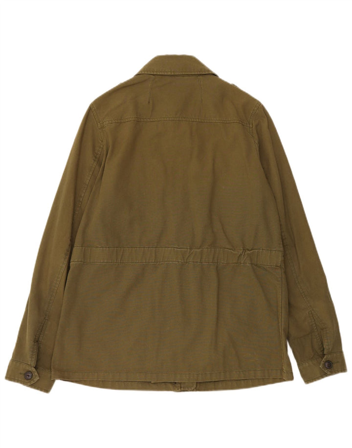 Jaqueta militar feminina Fat Face UK 12 algodão cáqui médio