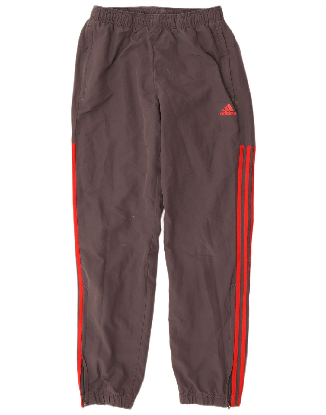 Adidas Mens Calças de treino Joggers Pequeno Poliéster Cinza