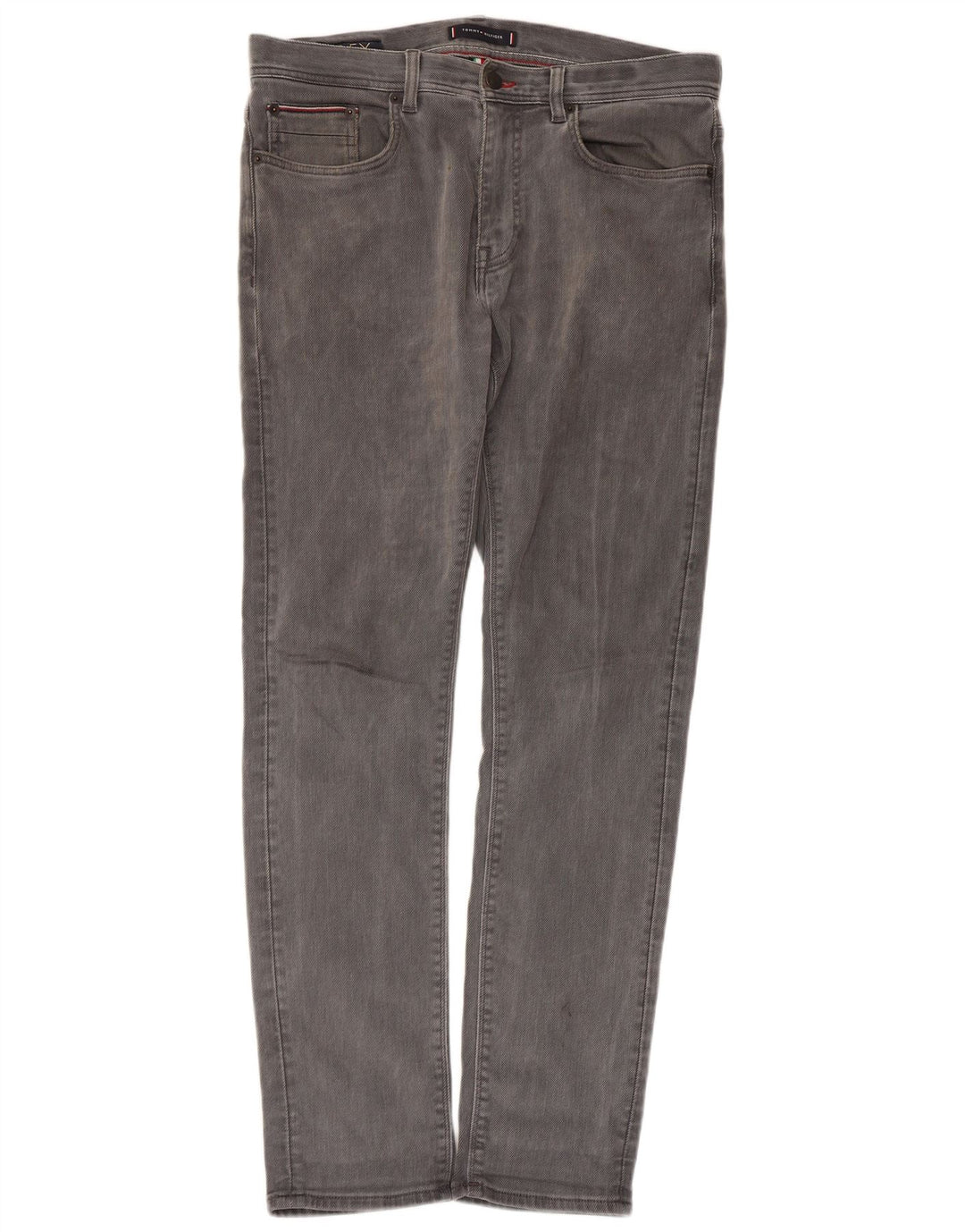 Tommy Hilfiger Masculino Bleecker Slim Jeans W32 L32 Cinza Algodão