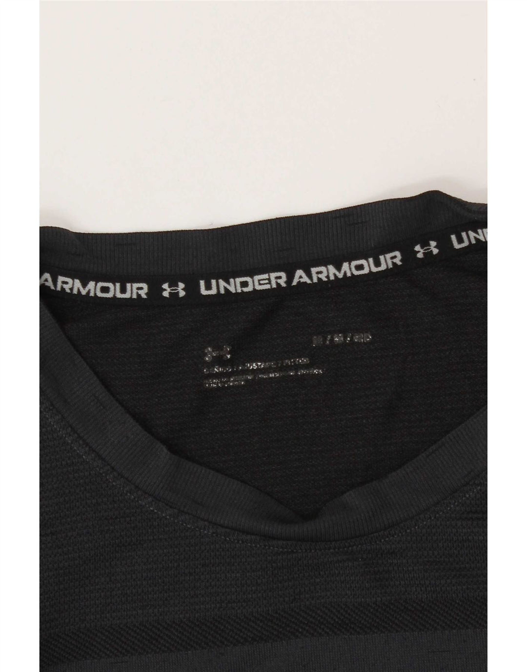 Camiseta masculina Under Armour Top médio preto manchado