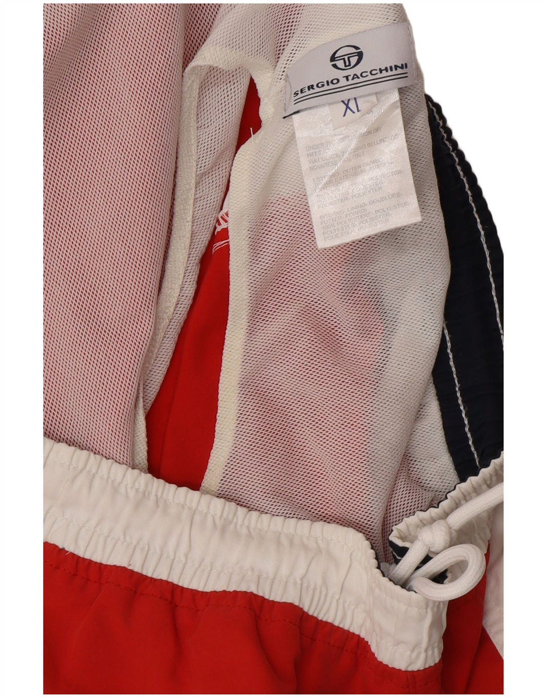 SERGIO TACCHINI Shorts de natação masculino gráfico XL vermelho colorblock poliéster