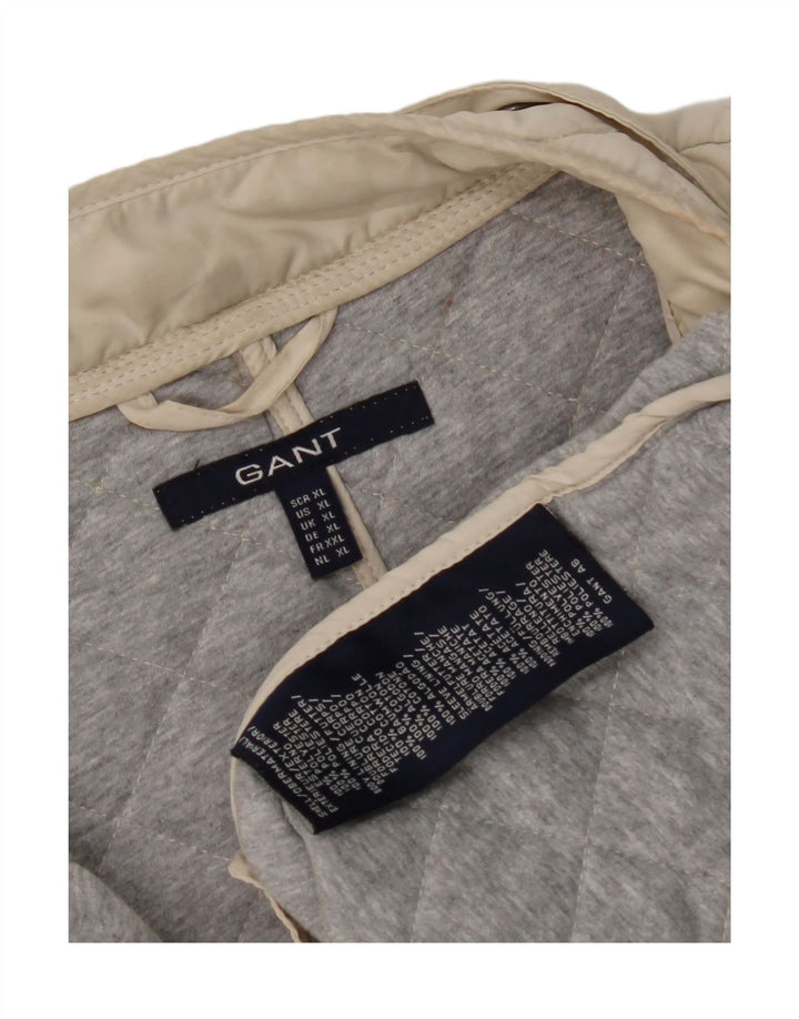 GANT Womens Quilted Jacket UK 18 XL Beige Polyester
