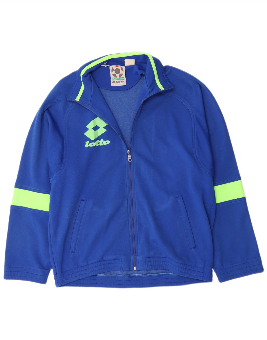 Lotto Mens Graphic Tracksuit Top Jacket Grande bloco colorido azul