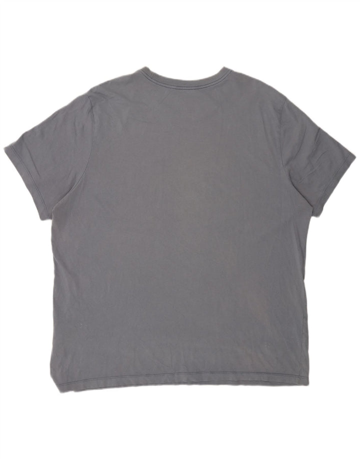 Camiseta Nike masculina gráfica Top 2XL algodão cinza