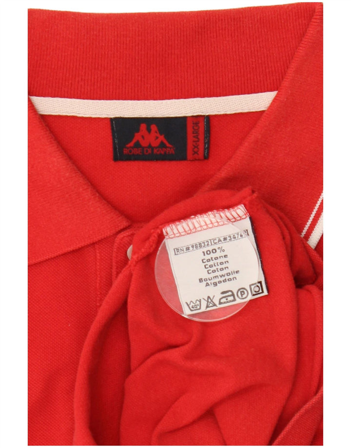 Camisa polo masculina KAPPA 2XL algodão vermelho