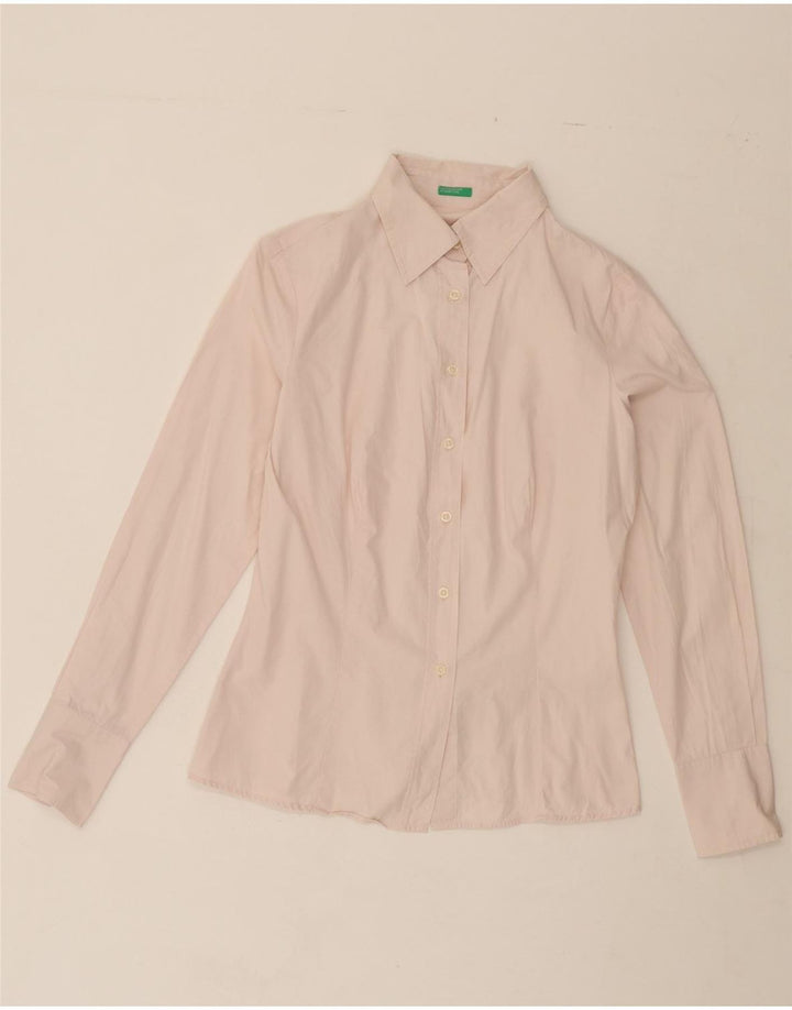 BENETTON Womens Shirt UK 12 Medium Pink Vintage Benetton and Second-Hand Benetton from Messina Hembry 