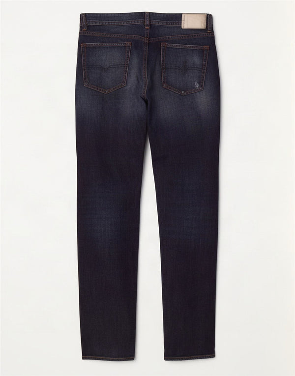 Diesel Mens Buster Regular Slim Tapered Jeans W32 L32 Azul Marinho Algodão