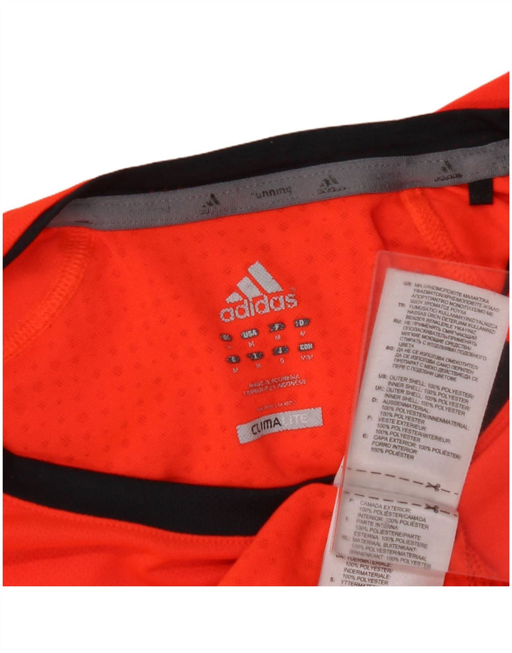 ADIDAS Masculino Climalite Top Manga Longa Médio Laranja Poliéster
