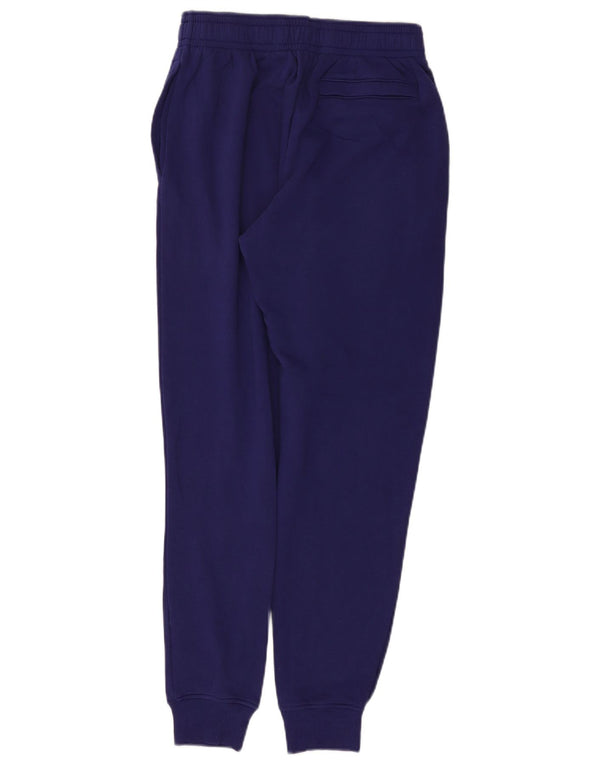 Calça de treino feminina Under Armour Joggers UK 12 algodão roxo médio