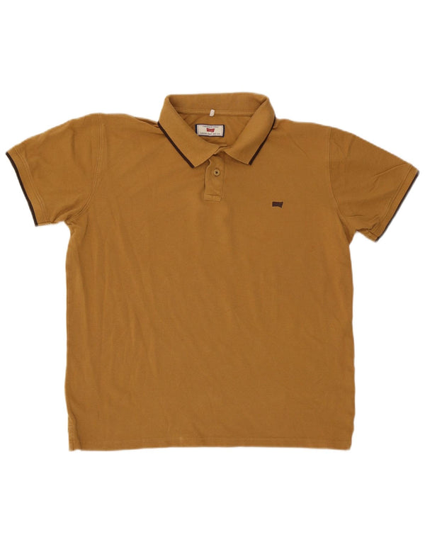 Camisa polo masculina Carrera grande listrada marrom