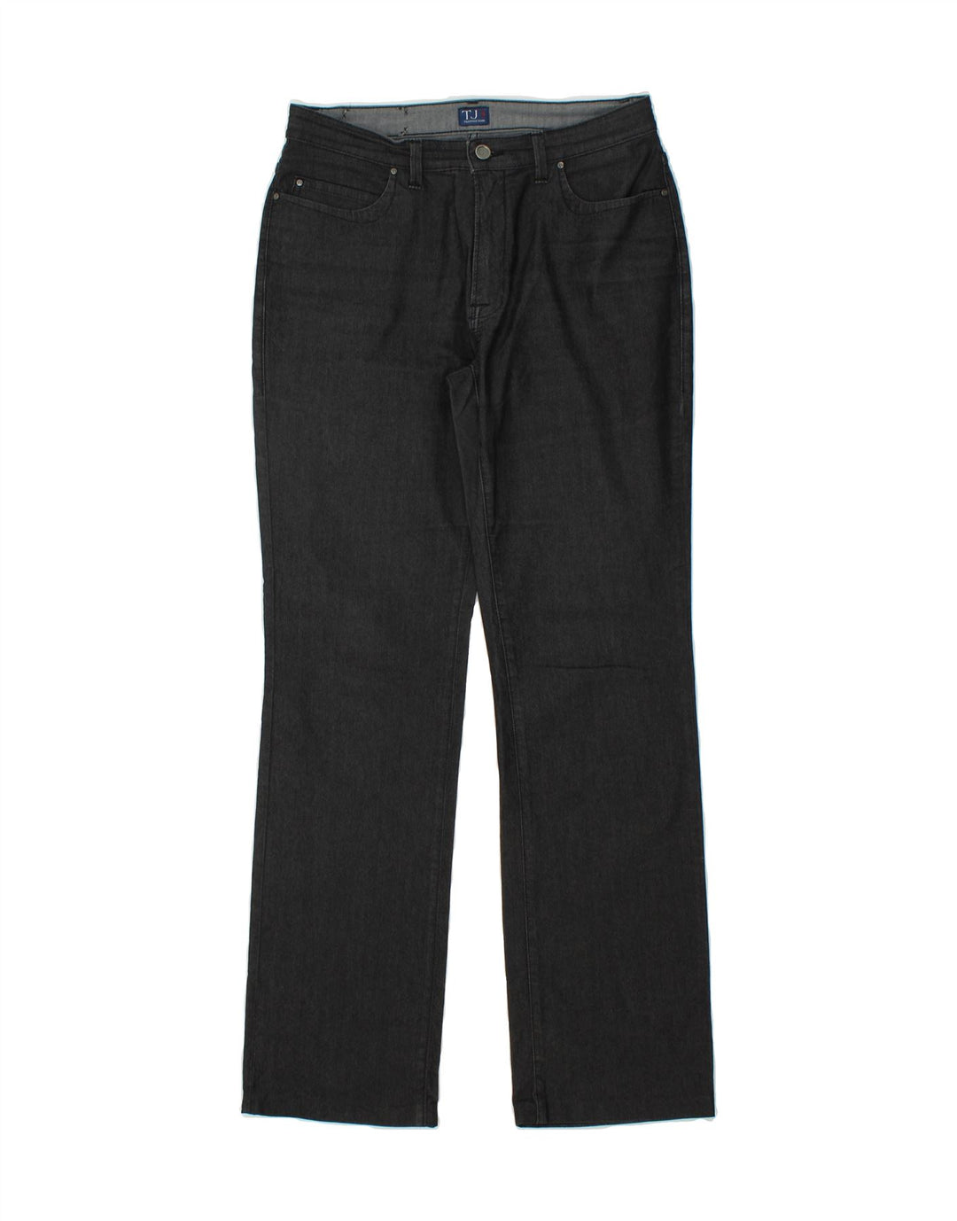 TRUSSARDI Womens Straight Casual Trousers W30 L31 Grey Cotton Vintage Trussardi and Second-Hand Trussardi from Messina Hembry 