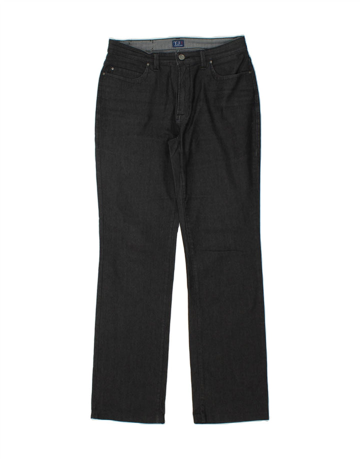 TRUSSARDI Womens Straight Casual Trousers W30 L31 Grey Cotton Vintage Trussardi and Second-Hand Trussardi from Messina Hembry 