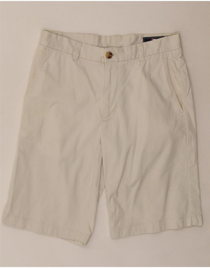 VINEYARD VINES Mens Chino Shorts W30 Médio Algodão Branco