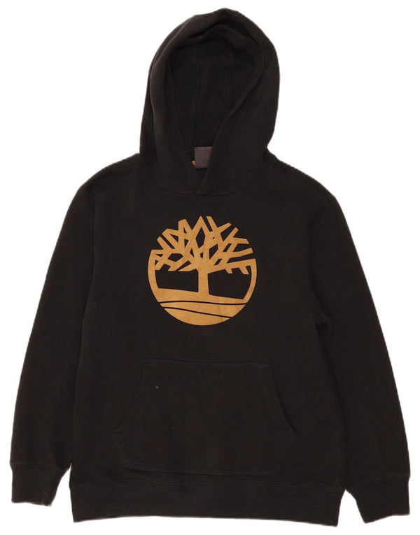 Timberland Boys Graphic Hoodie Jumper 14-15 anos grande algodão preto