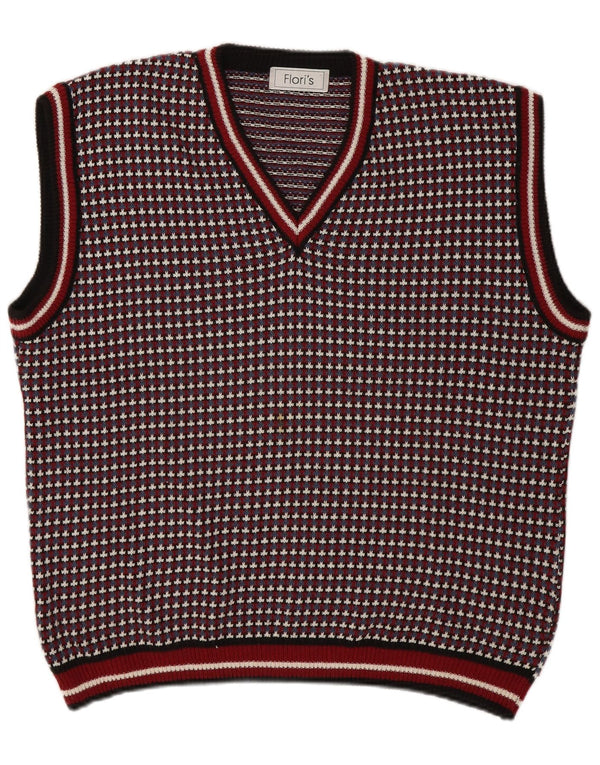 Colete masculino vintage regata XL algodão geométrico multicolorido