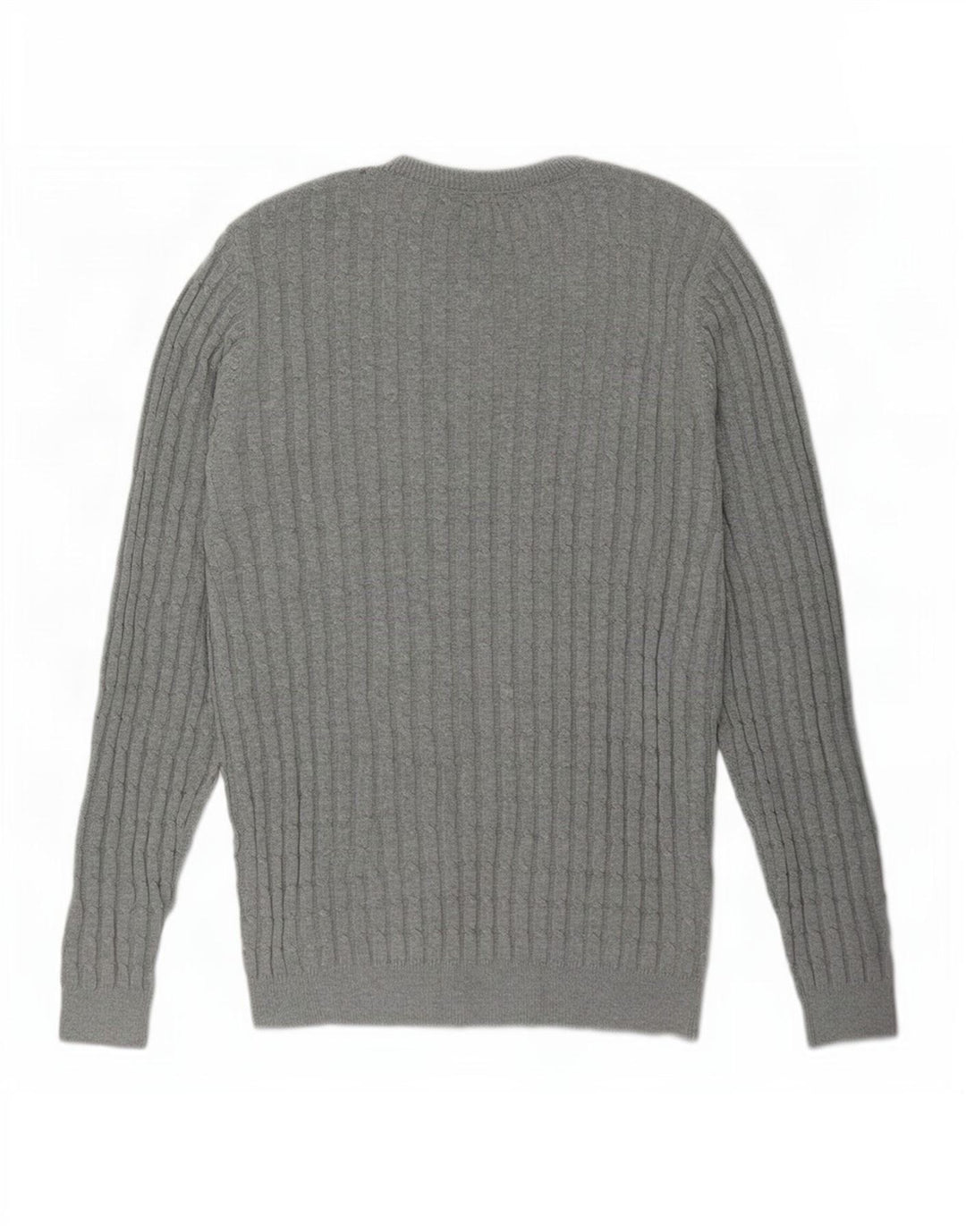 Jack Wills Suéter masculino com gola redonda, grande algodão cinza